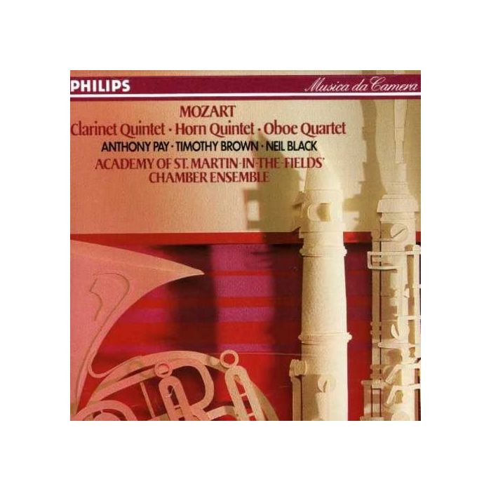 PAY / BROWN / ACADEMY OF ST MARTIN ENSEMBLE - MOZART: CLARINET & HORN QUINTETS