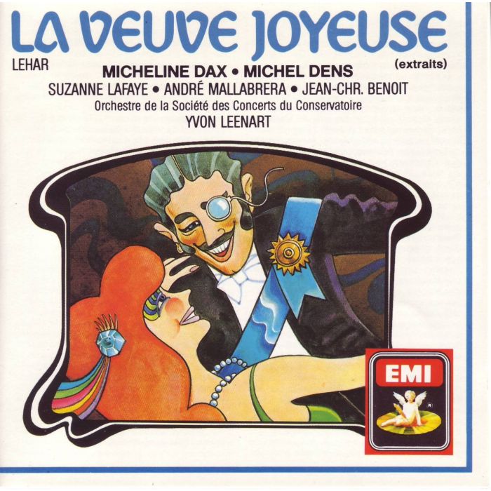 VARIOUS ARTISTS - LEHAR 'THE MERRY WIDOW' EXCPTS. (SUNG IN FRENCH BY MICHELINE DAX