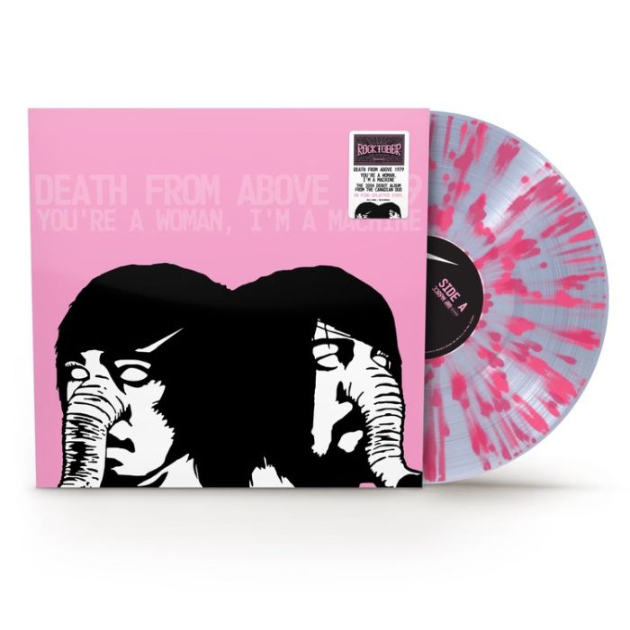 DEATH FROM ABOVE 1979 - YOU'RE A WOMAN, I'M A MACHINE (PINK & SILVER SPLATTER VINYL) (ROCKTOBER)