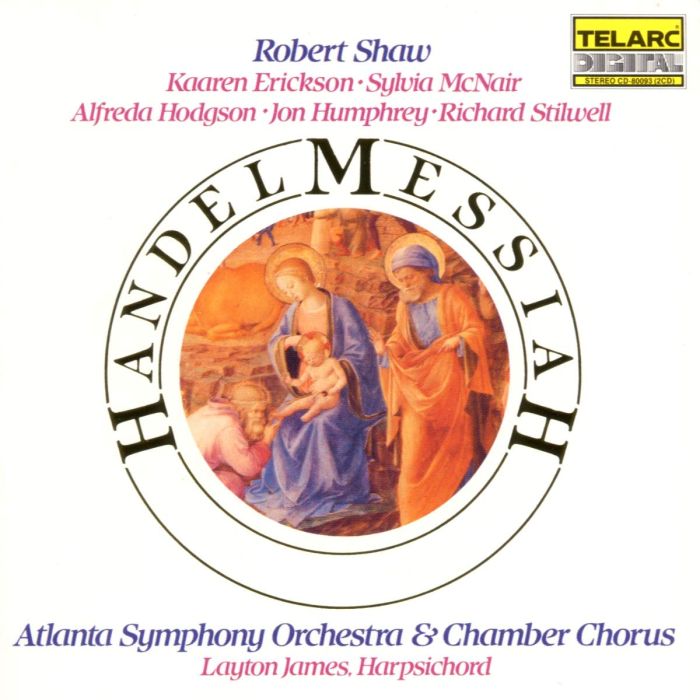 ERICKSON / ATLANTA SYM ORCH / SHAW - HANDEL: MESSIAH
