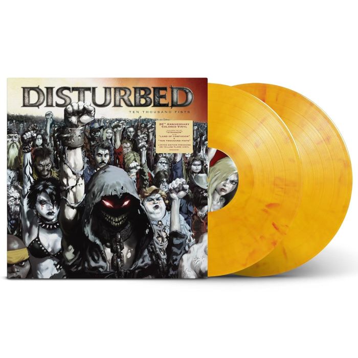 DISTURBED - TEN THOUSAND FISTS (YELLOW FLAME VINYL)