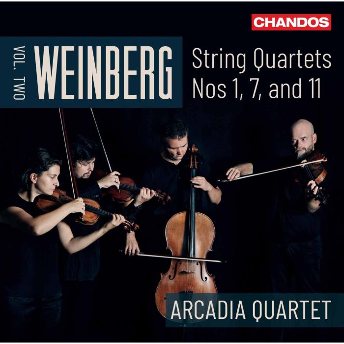 ARCADIA QUARTET - WEINBERG: STRING QUARTETS NOS. 1, 7 & 11, VOL. 2
