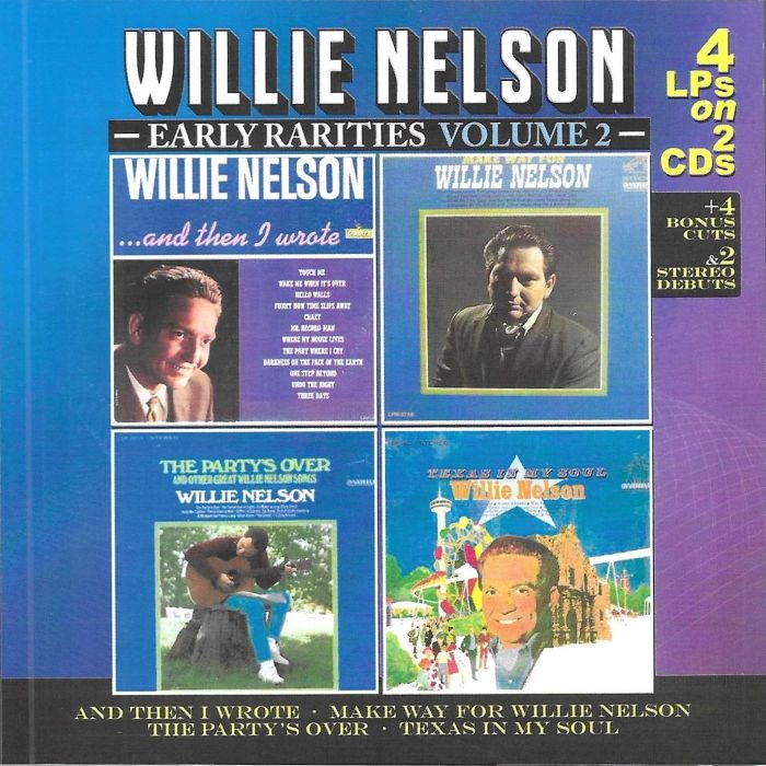 WILLIE NELSON - EARLY RARITIES V.2-4 LPS ON 2 CDS
