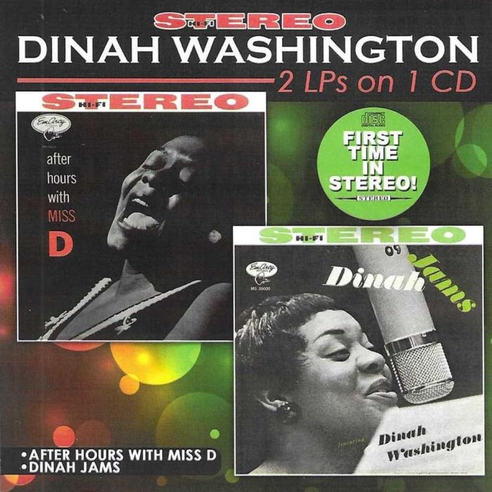 DINAH WASHINGTON - AFTER HOURS WITH MISS D/DINAH JAMS