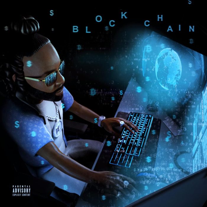 MONEY MAN - BLOCKCHAIN (BLUE SEAGLASS WAVE VINYL)