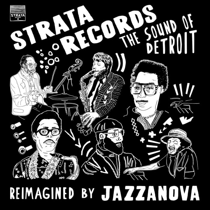 JAZZANOVA - STRATA RECORDS - THE SOUND OF DETROIT - REIMAGINED (CLEAR W/ RED,