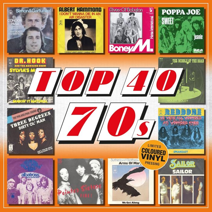 VARIOUS ARTISTS - TOP 40 - 70S (ORANGE VINYL) (IMPORT)