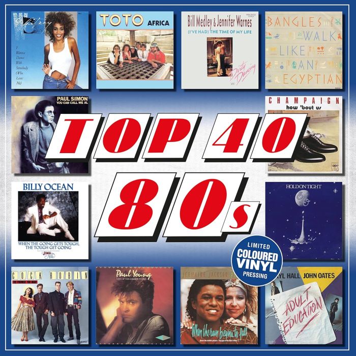 VARIOUS ARTISTS - TOP 40 - 80S (COBALT BLUE VINYL) (IMPORT)