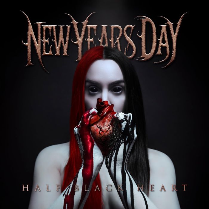 NEW YEARS DAY - HALF BLACK HEART (RED VINYL)