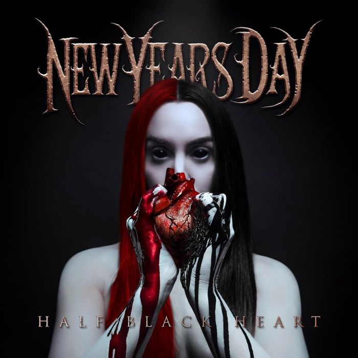 NEW YEARS DAY - HALF BLACK HEART