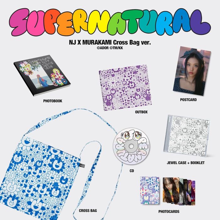 NEWJEANS - NEWJEANS SUPERNATURAL NJ X MURAKAMI (CROSS BAG VER.)