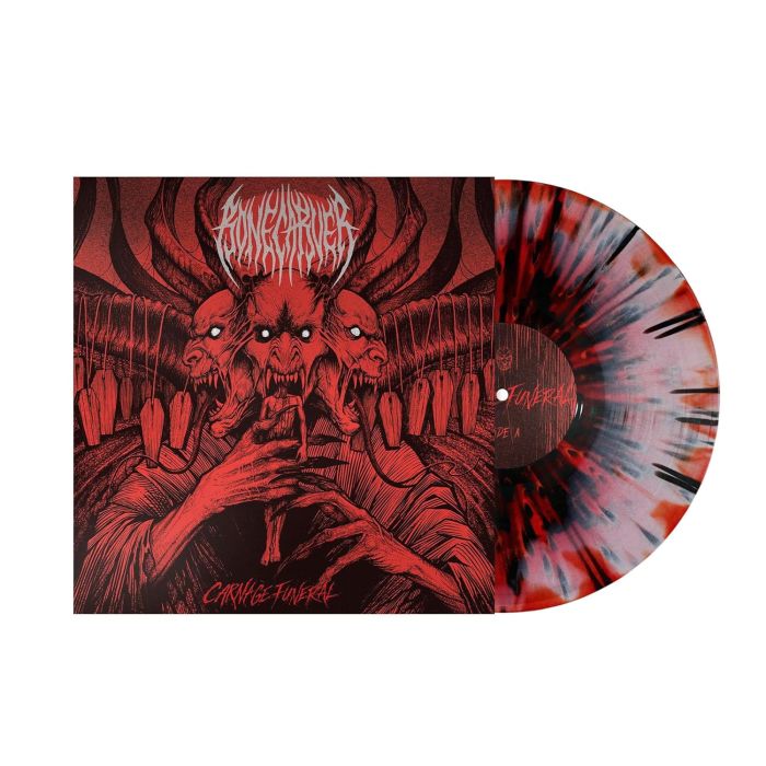 BONECARVER - CARNAGE FUNERAL (RED/BLACK SPLATTER FADE VINYL)