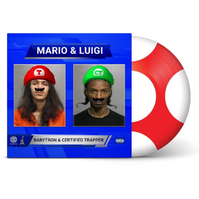 BABYTRON & CERTIFIED TRAPPER - MARIO & LUIGI (PICTURE DISC)