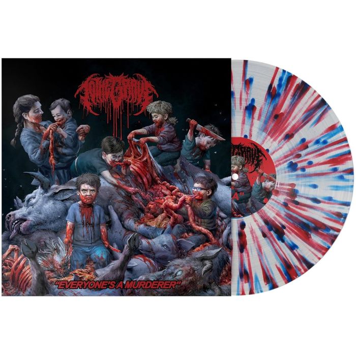 TO THE GRAVE - EVERYONE'S A MURDERER (BLOOD/WHITE/BLUE SPLATTER VINYL)