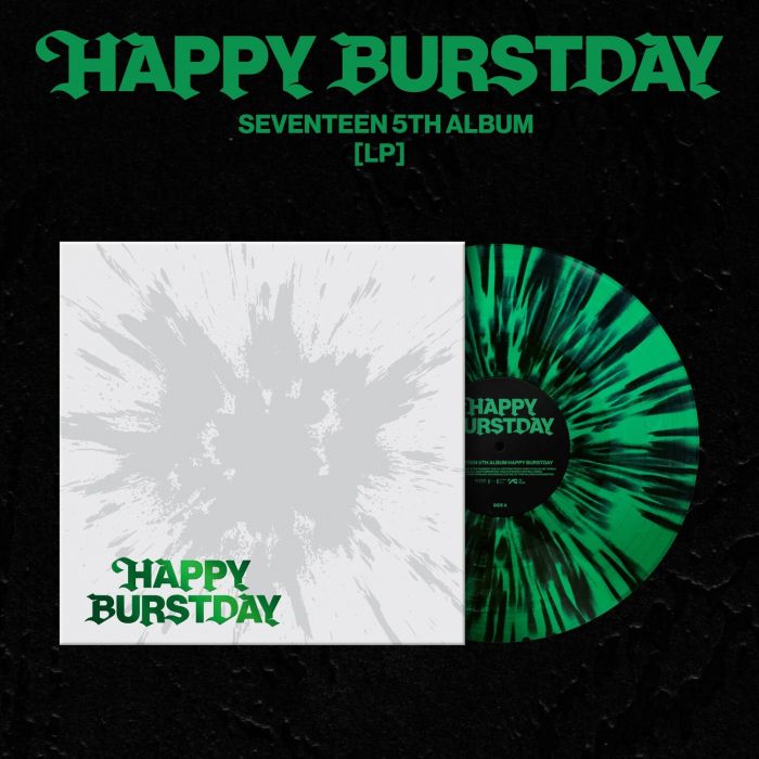 SEVENTEEN - HAPPY BURSTDAY - 5TH ALBUM (BLACK SPLATTER ON EVERGREEN VINYL)