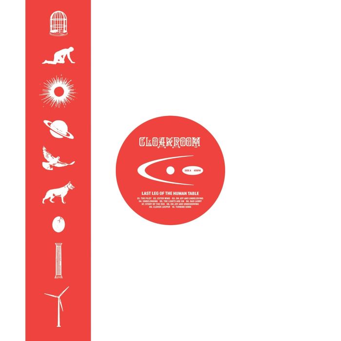 CLOAKROOM - LAST LEG OF THE HUMAN TABLE (CLEAR WITH SILVER GLITTER VINYL)