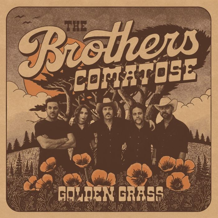 BROTHERS COMATOSE - GOLDEN GRASS (SPLATTERED ORANGE & BLUE VINYL)