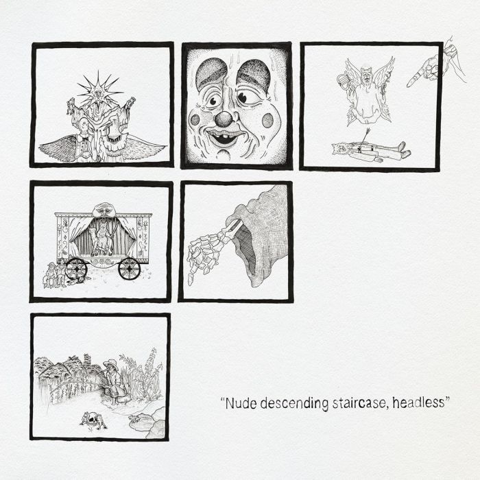 TEEN SUICIDE - NUDE DESCENDING STAIRCASE HEADLESS (DISTANT CLOUDS GREY VINYL)