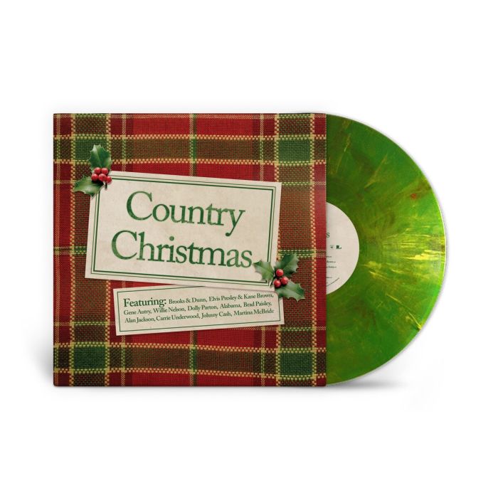 VARIOUS ARTISTS - COUNTRY CHRISTMAS (CHRISTMAS TREE VINYL)