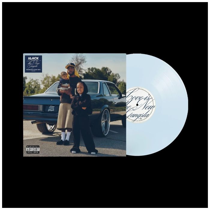 6LACK - LOVE IS THE NEW GANGSTA (MOONLIGHT CLEAR VINYL/ALTERNATE COVER)
