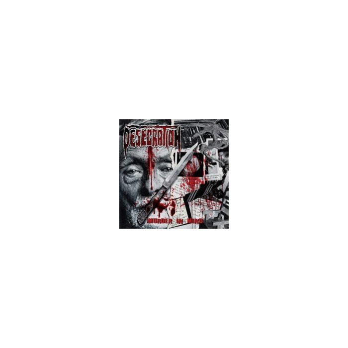 DESECRATION - MURDER IN MIND (MINT GREEN/RED SPINNER/WHITE SPLATTER VINYL)
