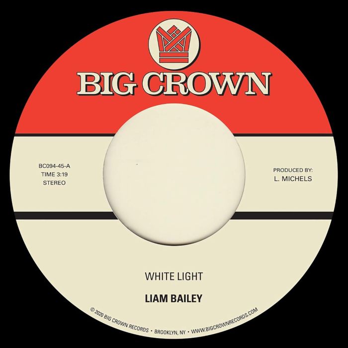 LIAM BAILEY - WHITE LIGHT B/W COLD & CLEAR