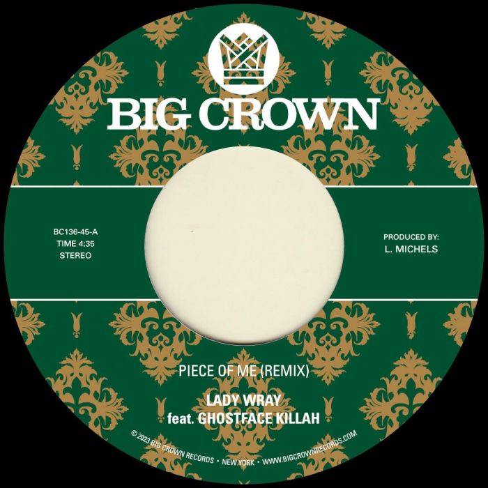 LADY WRAY & PETE ROCK - PIECE OF ME (FEAT. GHOSTFACE KILLAH) B/W JOY & PAIN (PETE ROCK RE