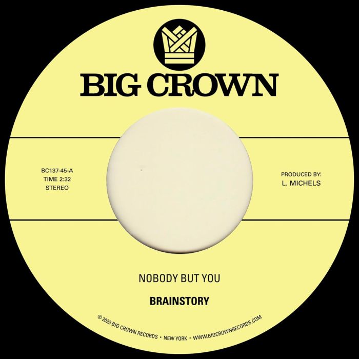 BRAINSTORY - NOBODY BUT YOU B/W GIFT OF LIFE