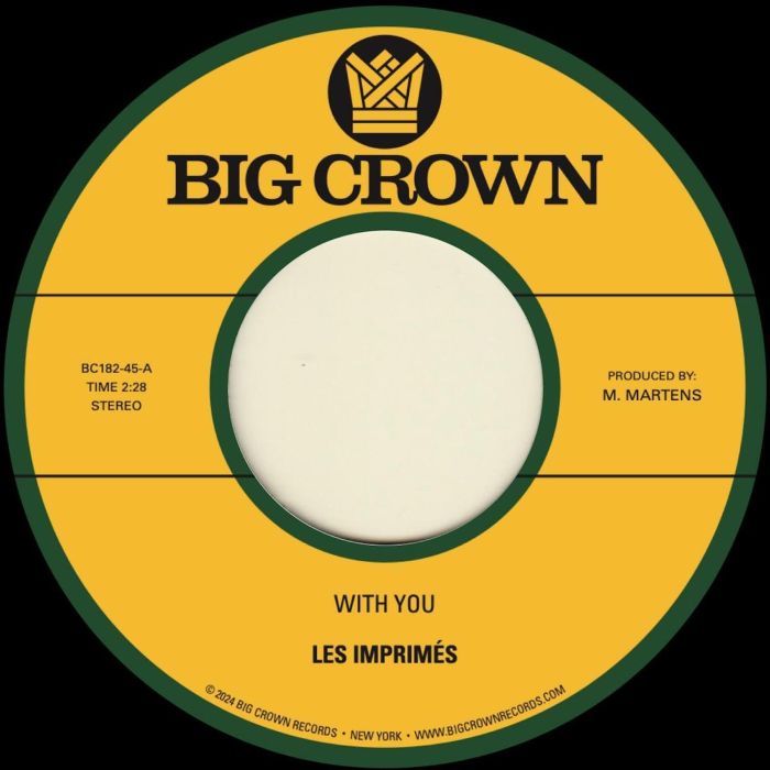 LES IMPRIMES - WITH YOU B/W ONLY LOVE