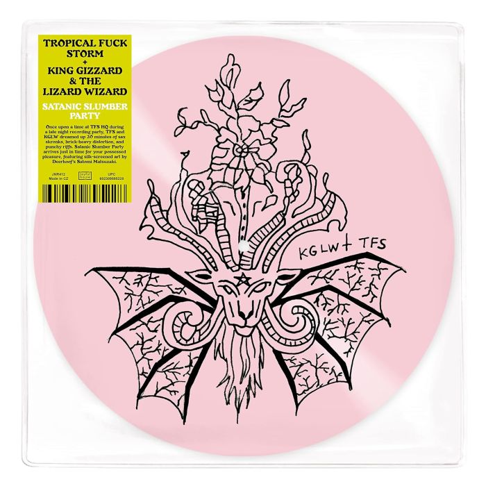 TROPICAL FUCK STORM & KING GIZZARD & THE LIZARD WIZARD - SATANIC SLUMBER PARTY (PINK SILKSCREENED VINYL)