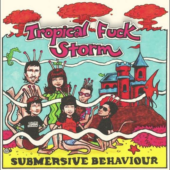 TROPICAL FUCK STORM - SUBMERSIVE BEHAVIOUR (CLEAR & AQUA BLUE SMOKE VINYL)