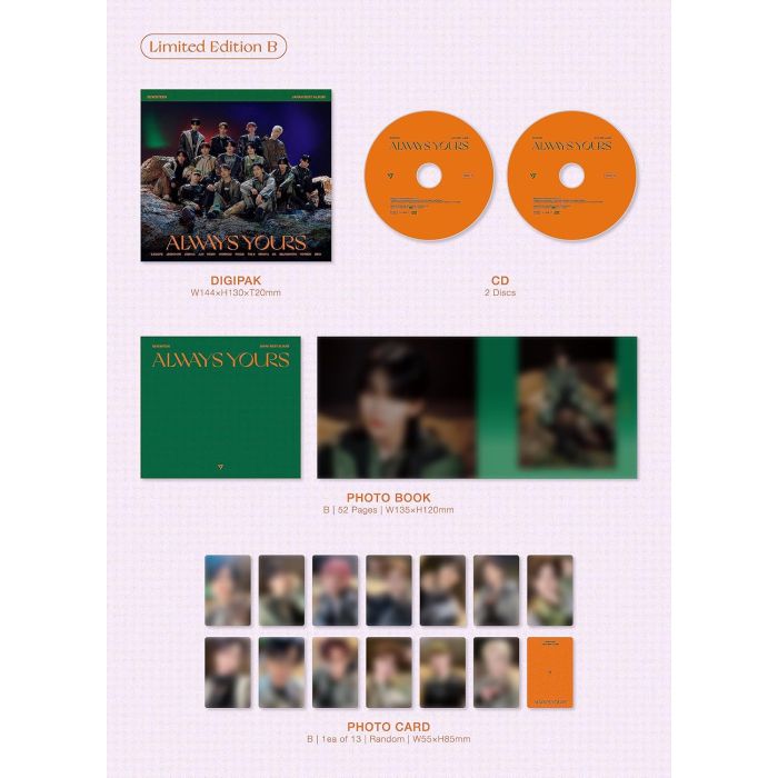 SEVENTEEN - ALWAYS YOURS (LIMITED EDITION B) (BOOK)