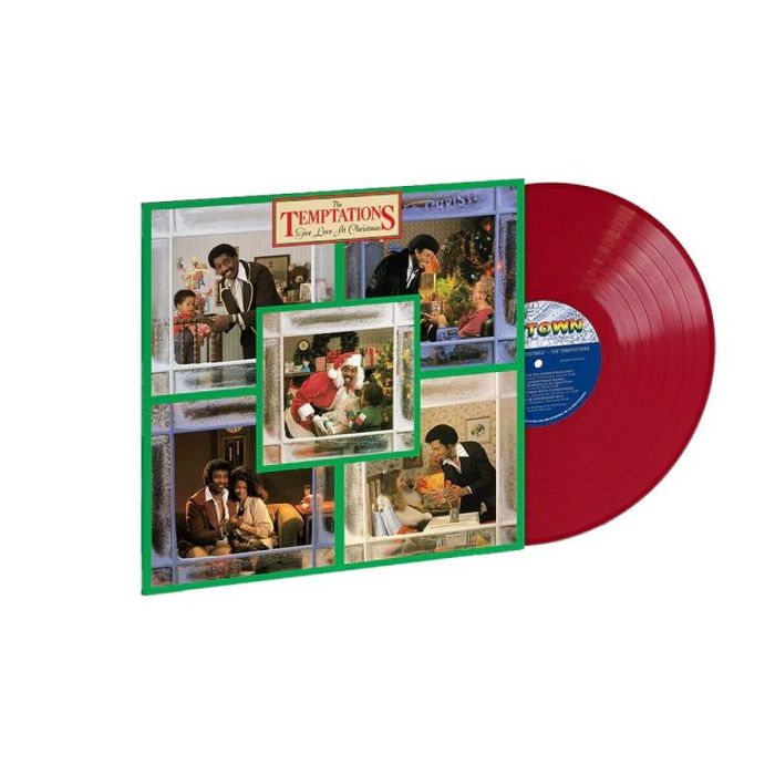 TEMPTATIONS - GIVE LOVE AT CHRISTMAS (APPLE RED VINYL)