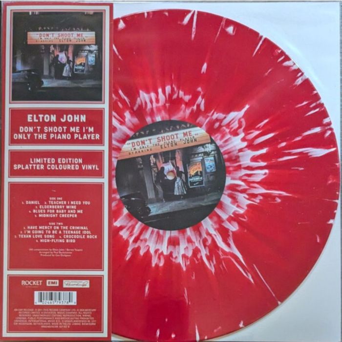 ELTON JOHN - DON'T SHOOT ME I'M ONLY THE PIANO PLAYER (RED SPLATTER VINYL/180G