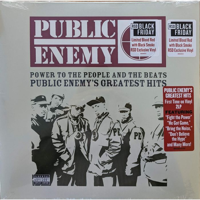 PUBLIC ENEMY - POWER TO THE PEOPLE & THE BEATS - GREATEST HITS (BLOOD RED W/