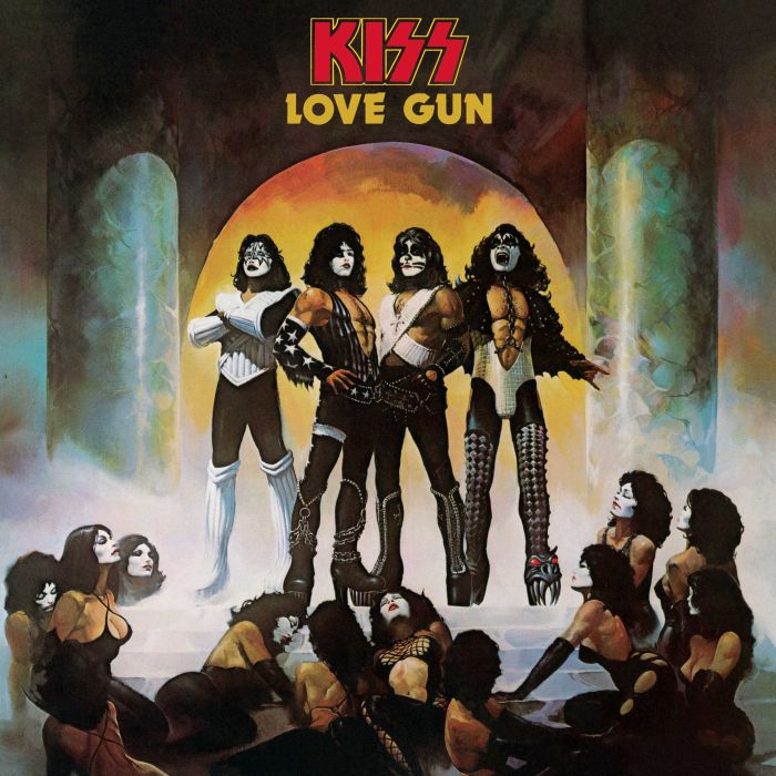 KISS - LOVE GUN (TANGERINE/AQUA SPLATTER VINYL)