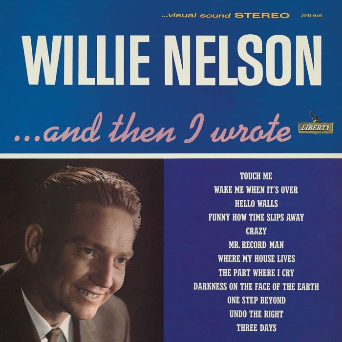 WILLIE NELSON - AND THEN I WROTE (BLUE VINYL)