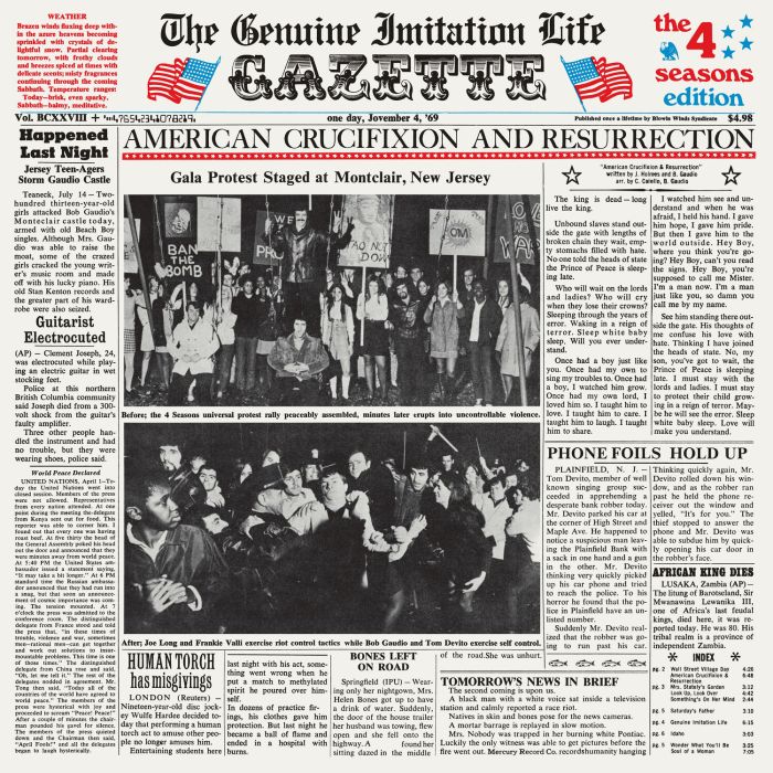VALLI,FRANKIE & THE FOUR SEASONS - GENUINE IMITATION LIFE GAZETTE (140G)