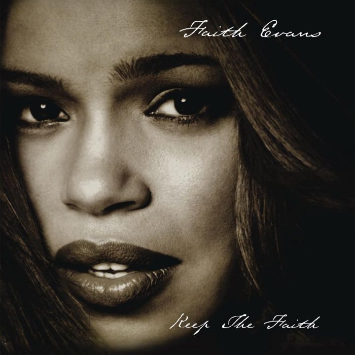 FAITH EVANS - KEEP THE FAITH (25TH ANNIVERSAY/BLACK & BLACK SPLIT VINYL)