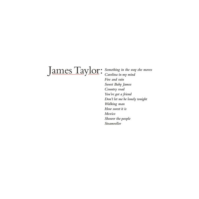 JAMES TAYLOR - JAMES TAYLOR'S GREATEST HITS (2019 REMASTER)
