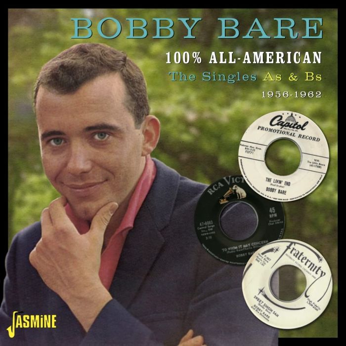 BOBBY BARE - 100% ALL AMERICAN-SINGLES AS & BS 1956-62