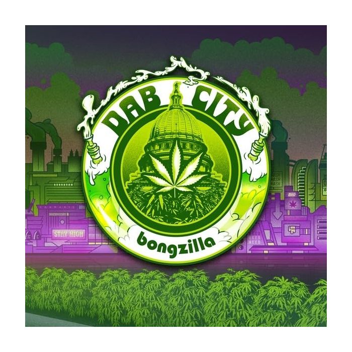 BONGZILLA - DAB CITY (STRIPED VIOLET/WHITE/GREEN VINYL)