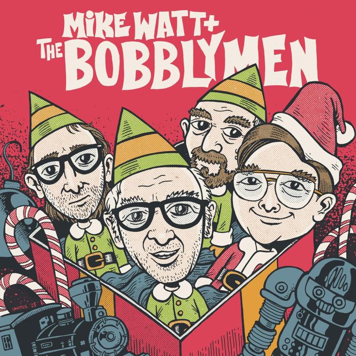 WATT,MIKE & THE BOBBLYMEN - SURFIN' WITH THE CLAUS (WHITE 7INCH)
