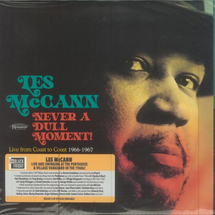LES MCCANN - NEVER A DULL MOMENT! LIVE FROM COAST TO COAST (1966-1967) (3LP/1