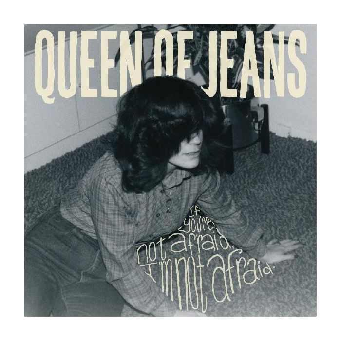 QUEEN OF JEANS - IF YOU'RE NOT AFRAID, I'M NOT AFRAID (BEIGE W/ NAVY BLUE SPLATTER