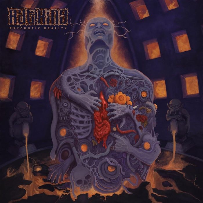 RAT KING - PSYCHOTIC REALITY (CLEAR WITH DEEP PURPLE & ORANGE SPLATTER VINYL
