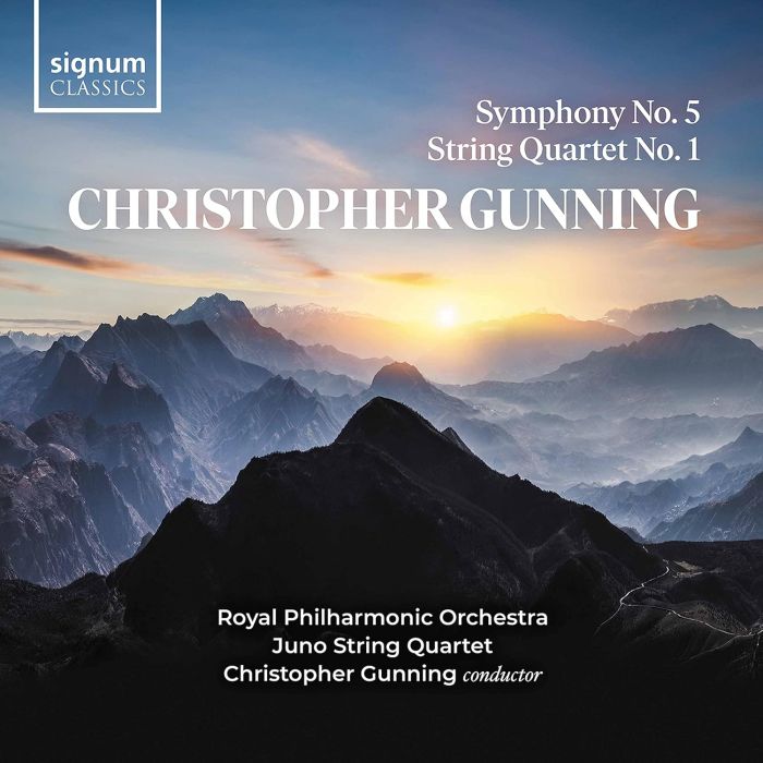 JUNO QUARTET; ROYAL PHILHARMONIC ORCHESTRA - GUNNING: SYMPHONY NO. 5 & STRING QUARTET NO. 1
