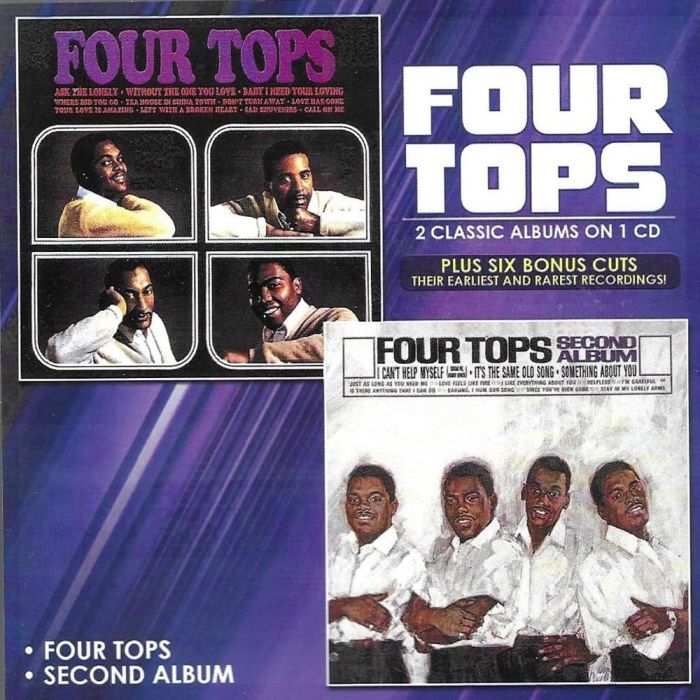 FOUR TOPS - 2 CLASSIC ALBUMS ON 1 CD