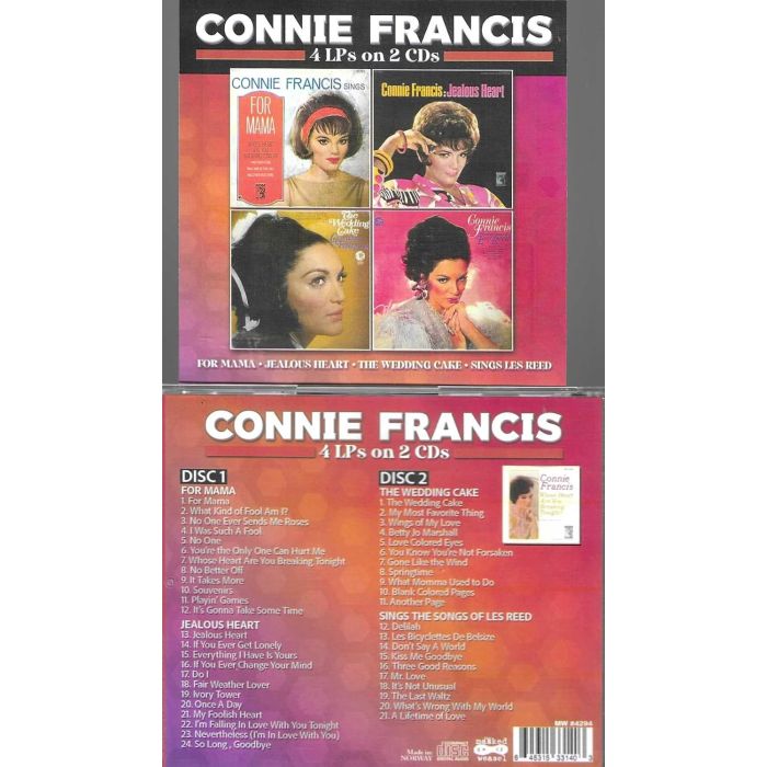 CONNIE FRANCIS - FOR MAMA, JEALOUS HEART, WEDDING CAKE, SINGS LES REED