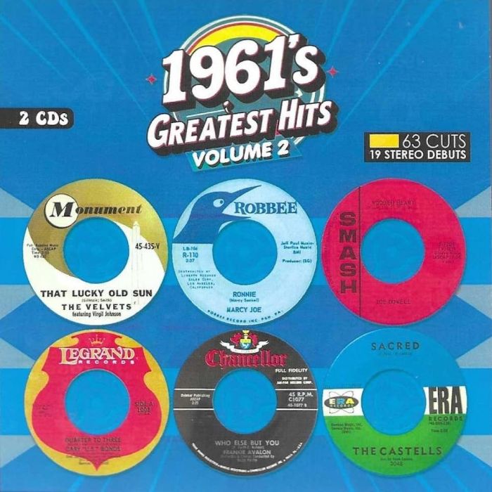 VARIOUS ARTISTS - 1961'S GREATEST HITS, VOL. 2